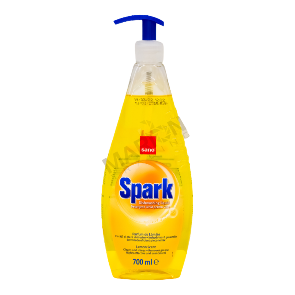 Sano Spark Detergent Vase cu Pompita Lamaie 12pcs x 0.7L