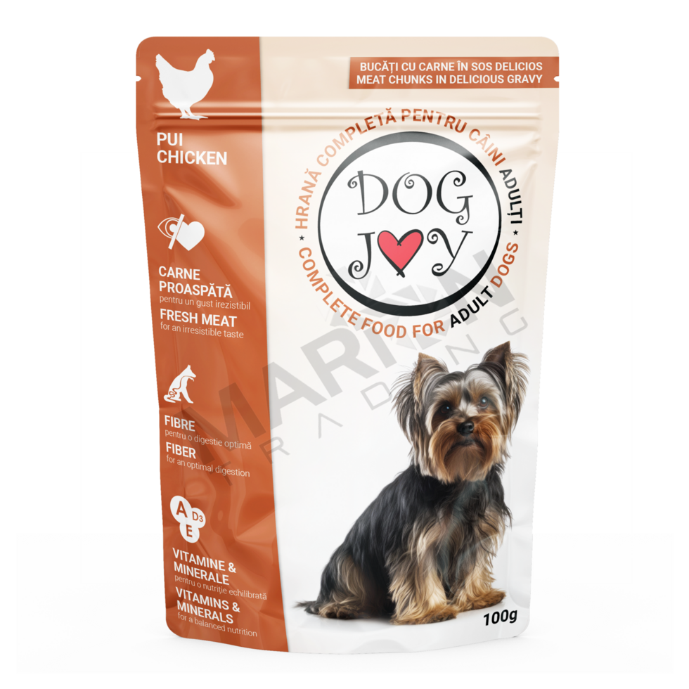 Dog Joy Hrana Caini Adult Pui 24pcsx100gr