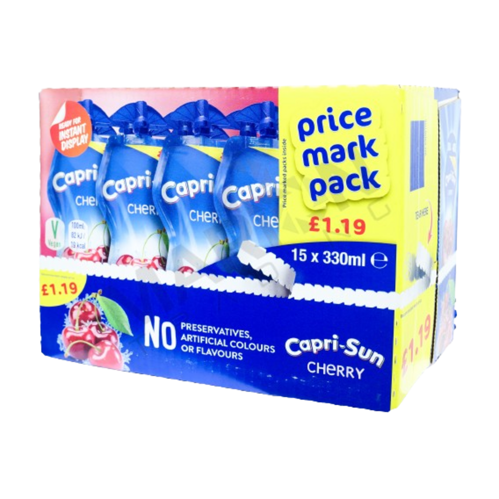 Capri Sun Cherry Sbox (15pcsx330ml) Pmp £1.19